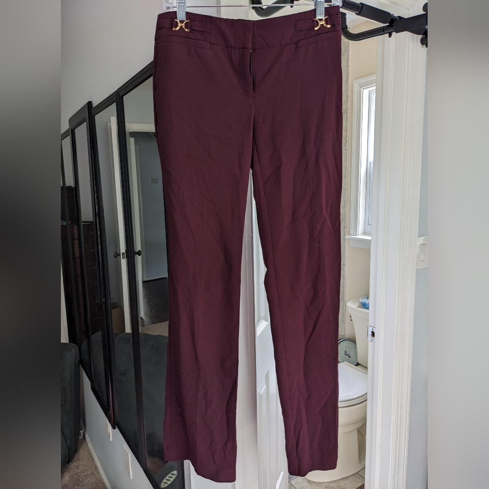 Maroon boot cut professional pants